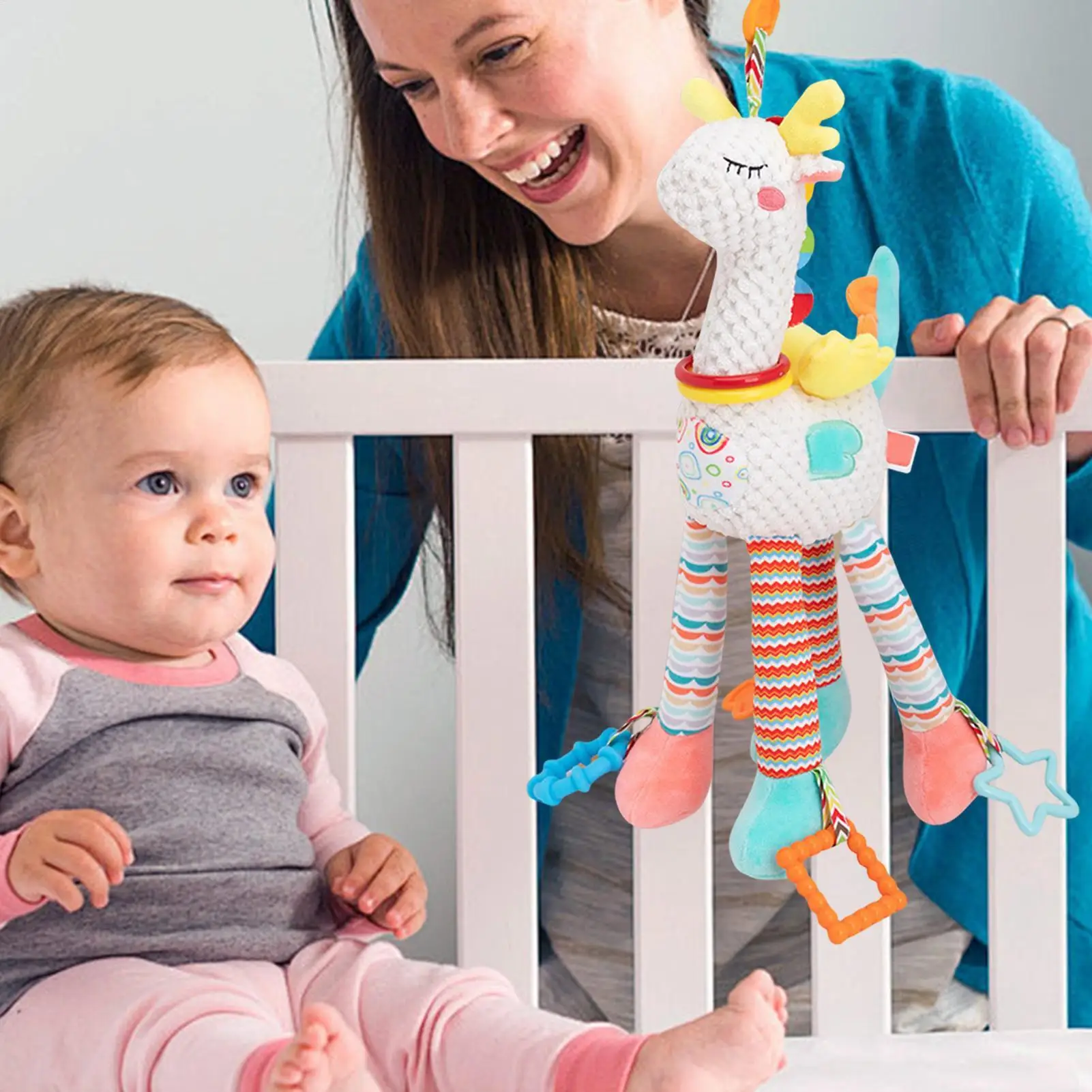 Crib Toys Boy Plush Stroller Toy For Children Plush Doll Carseat Animal Ornament For Vacation Outgoing Shopping Activity Walking