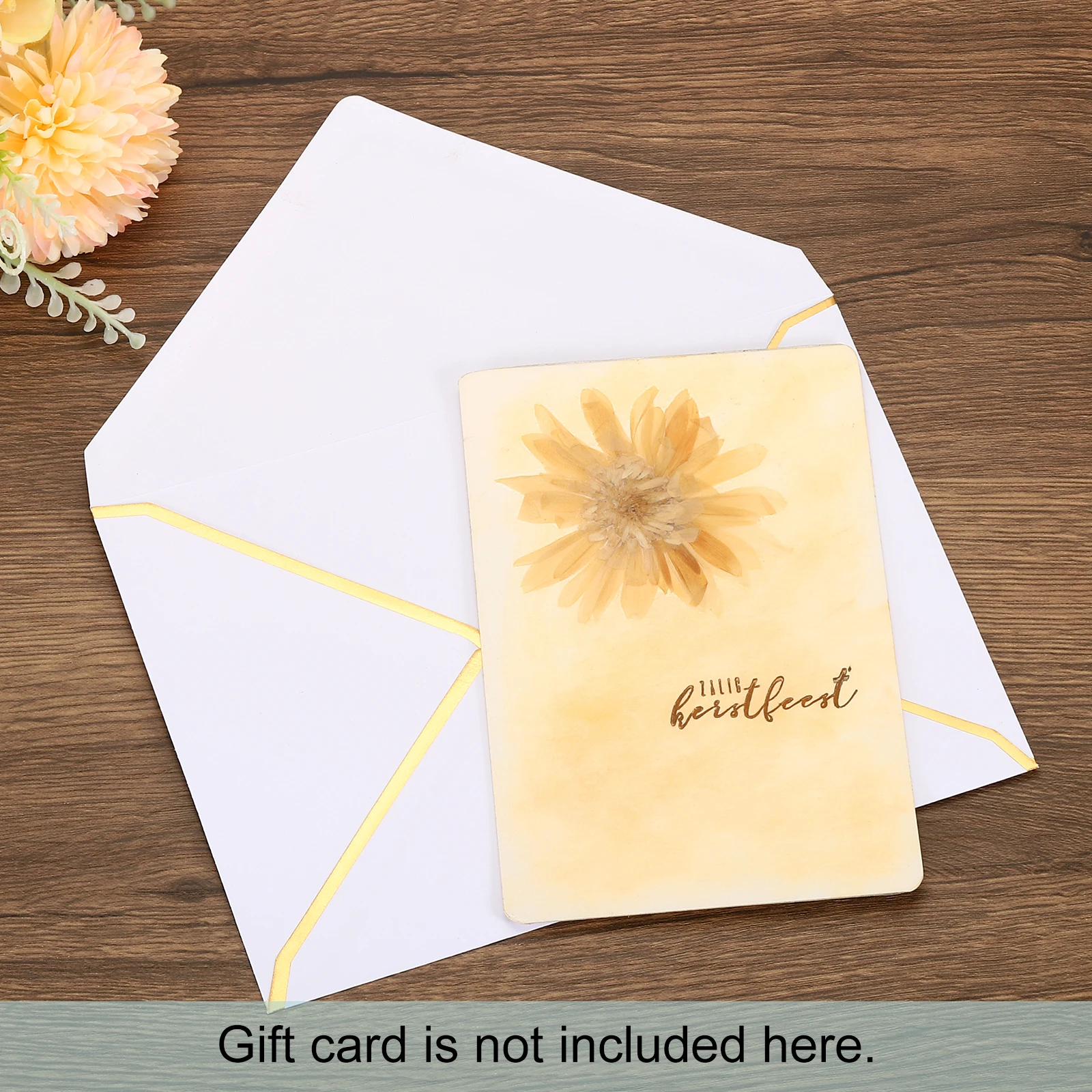 100Pcs 5 x 7 Envelopes A7 Card Christmas Envelopes V Flap Envelopes with Gold Border for Office, Wedding Gift Cards, Invitations