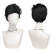 Invincible Cartoon Fantasia Mark Grayson Cosplay Wig Heat Resistant Synthetic Hair Men Headwear Halloween Costume Accessories