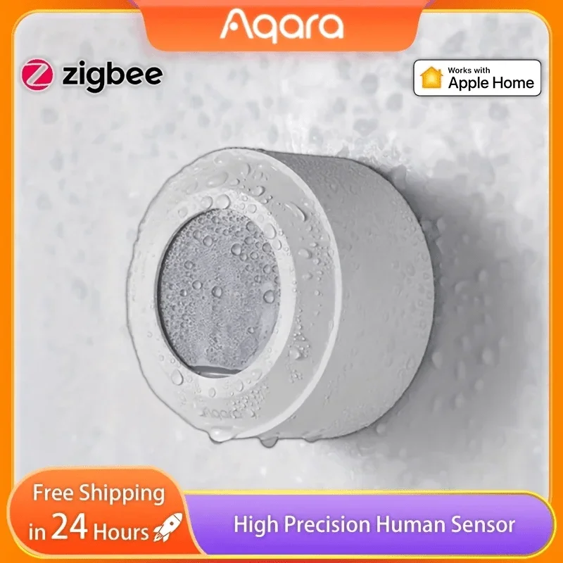 

Aqara High Precision Human Sensor Body Sensor ZigBee 3.0 Wireless Movement Connection IPX5 Waterproof Work with Homekit APP