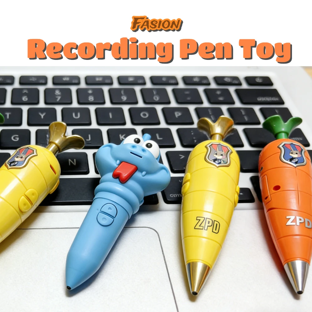 

Компактная ручка-диктофон 2-в-1: Аниме-персонажи Джуди, Ник, Гэри, Снейк, Каррет — записывающая игрушка для мальчиков, девочек и студентов. Модная гелевая ручка, канцелярские товары.