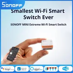 Sonoff Mini-R4 MINI Extreme Wifi Smart 2-way Switch With ESP32 Module Detach Relay Mode Work With Alexa Google Alice Smartthings