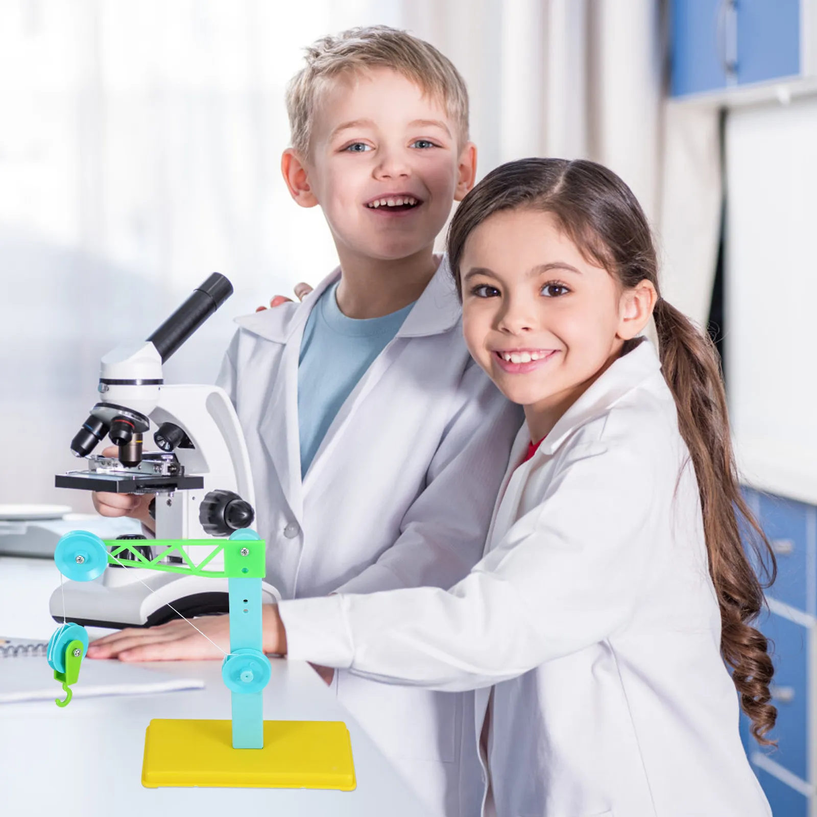 

3Sets Pulley Group Educational Teaching Aids Science Experiment Kit Enhancing Mechanical Physics Learning Skills for Students