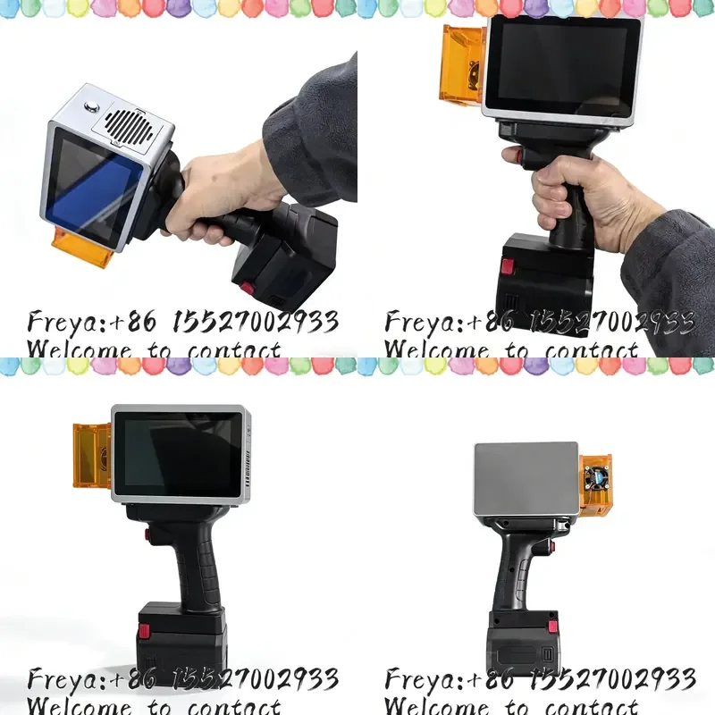 450nm 5W Blue Light Handheld Marking Engraving Machine for Metal Plastic Nameplate Ear Tag Print