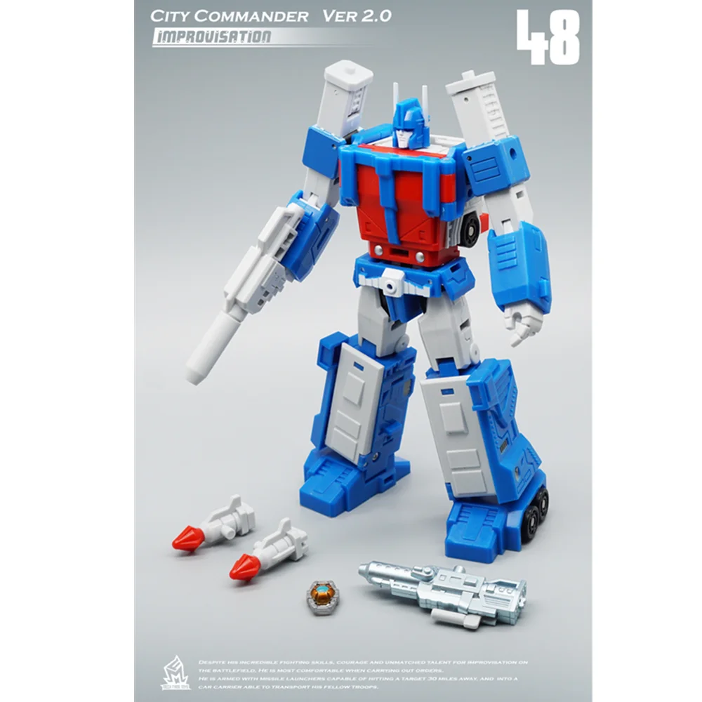 Imagem -03 - Transformação Mft Mf48 Mf48 Ultra Magnus um Ver2.0 Cidade Comandante Ação Figure Robot Brinquedos com Caixa