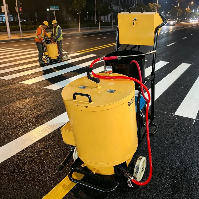 Equipos personalizados de todo tipo para marcar carreteras y pistas de aeropuertos para necesidades especiales de señalización de pavimento.