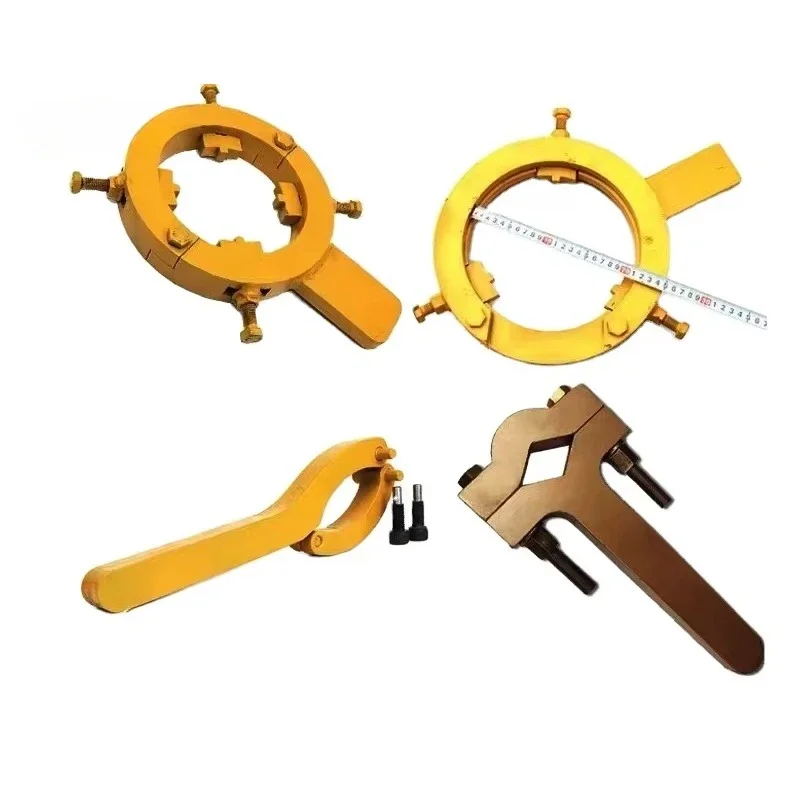 Construction Machinery Parts Professional 2-4 Claws Cylinder Gland Wrench, Hydraulic Cylinder Repair Tools for Excavator