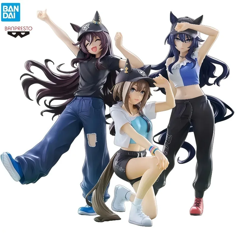 Auf Lager 100% Original Bandai Banpresto BoC'z Uma Musume Pretty Derby Casual Streetwear Anime-Figur Sammlerstück Schreibtisch-Deko Geschenk