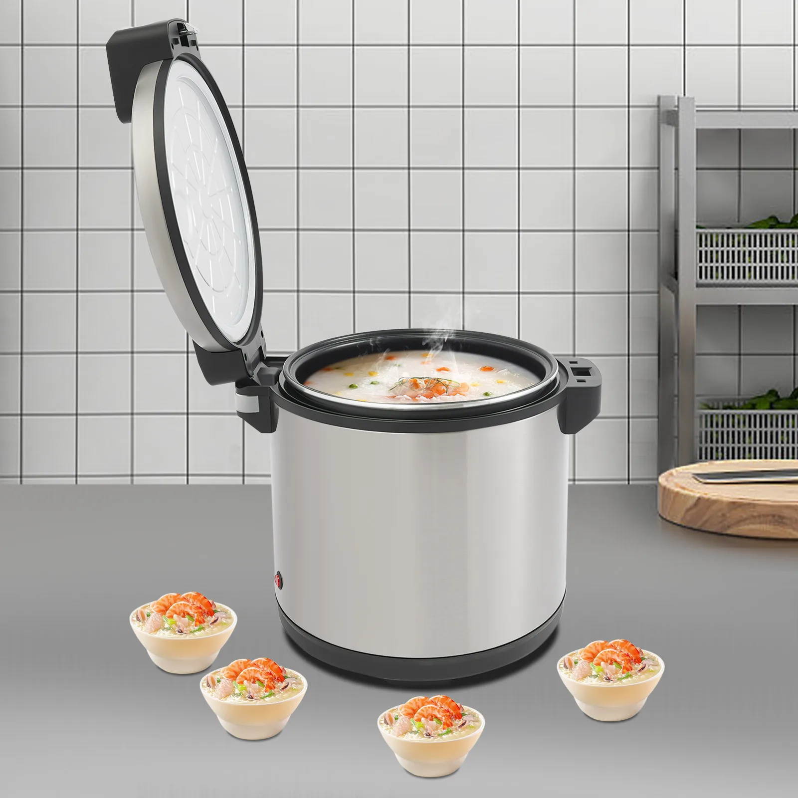 Modern 19L/20Qt Electric Rice Warmer Commercial Rice Warmer with Rice Scoop