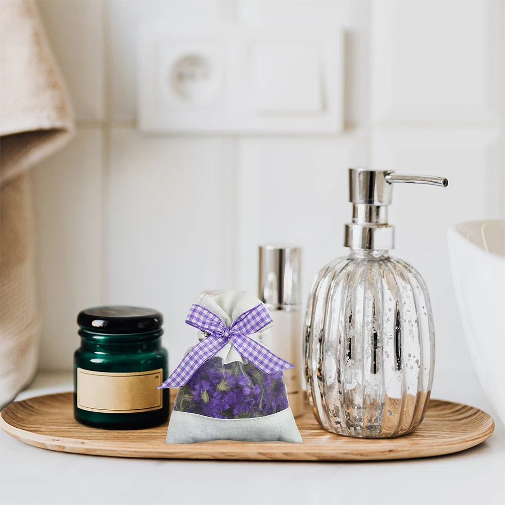 

20Pcs Small Sachet Bags Empty Linen Organza Gauze Drawstring Sacks Aromatic Ambiance Material Drawer Closet Fresheners