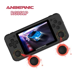 ANBERNIC RG351P 레트로 비디오 게임 콘솔 3.5'' IPS 스크린 RK3326 3500 mAh 오픈 Linux 시스템 휴대용 플레이어 내장 2500 게임