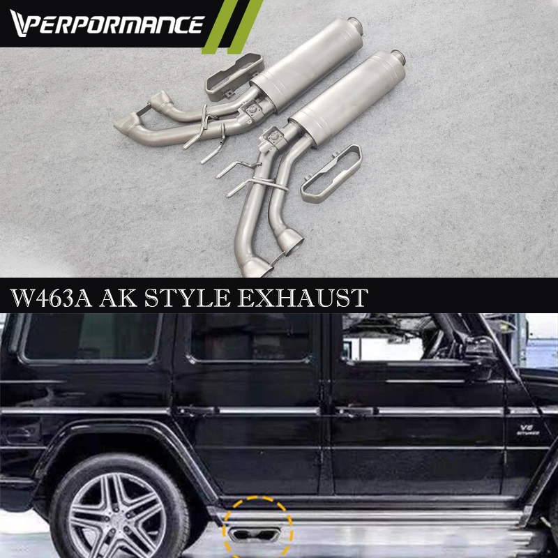 

W463A exhaust system G class 2019-2022year W464 AK exhaust for W464 muffler system W463A exhaust tips AK style