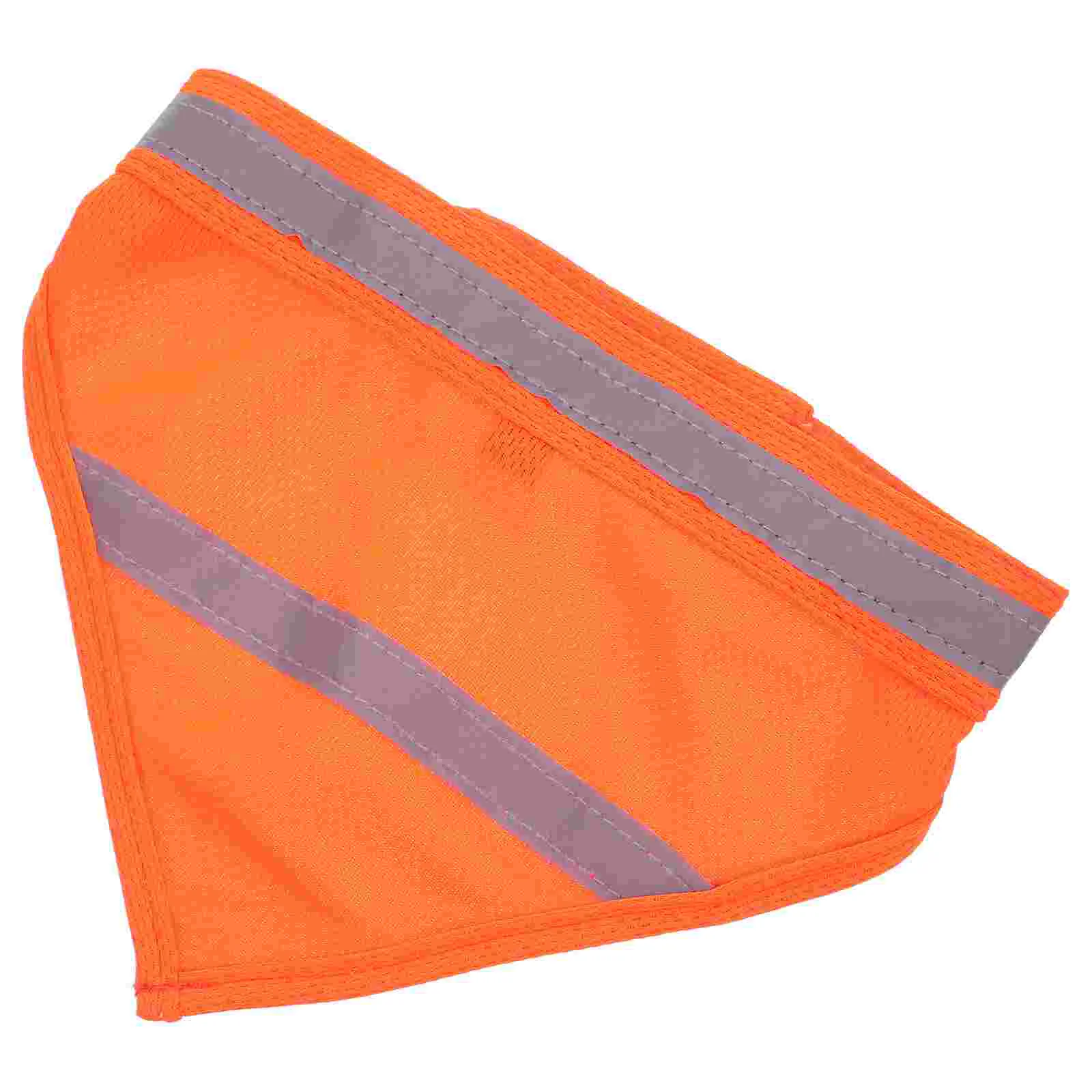 Reversible Pet Reflective Scarf Tag Safety Bandanas Unique Orange Cloth Puppy Bridegroom