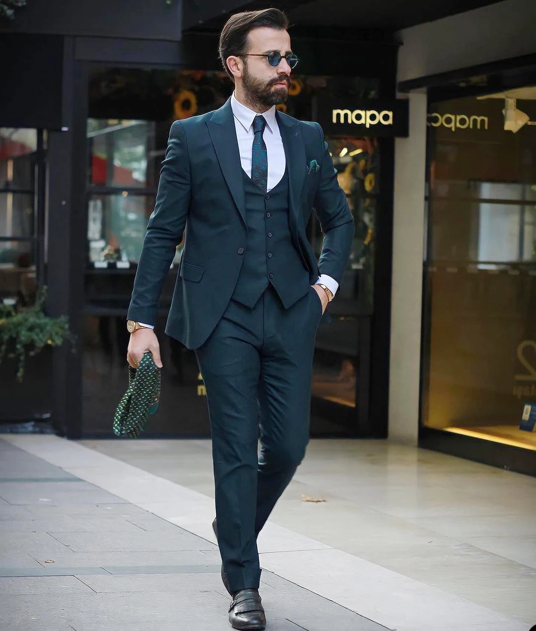 Trajes clásicos negros con un botón para hombre, chaqueta, chaleco, pantalones, para boda, ocasión Formal