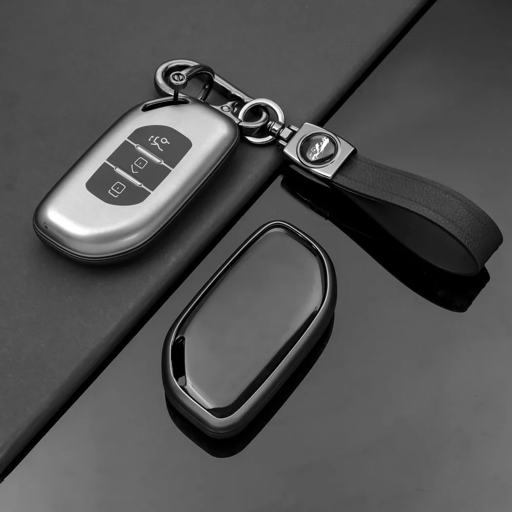 Soft TPU Car Key Case Bag Holder Key Protective Cover For Dongfeng Fengxing Forthing T5 EVO 2021 Keychain