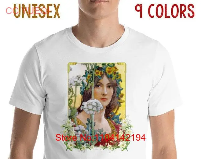 Religious shirts Our Lady of the Cow Parsley 9 colors  T Shirt Virgin Mary holy art long or short sleeves