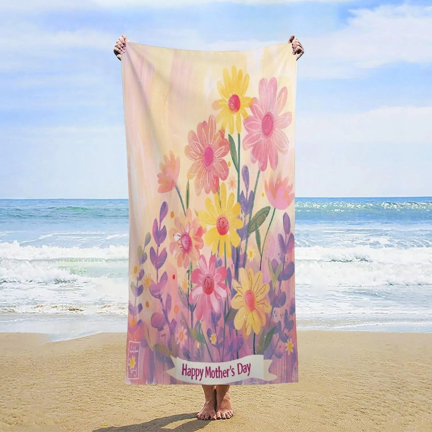 Gifts for Mom for Mother's day Beach Towel Microfiber Soft Quick Drying Suitable For Yoga Tourism Swimming Beach Fitness Camping