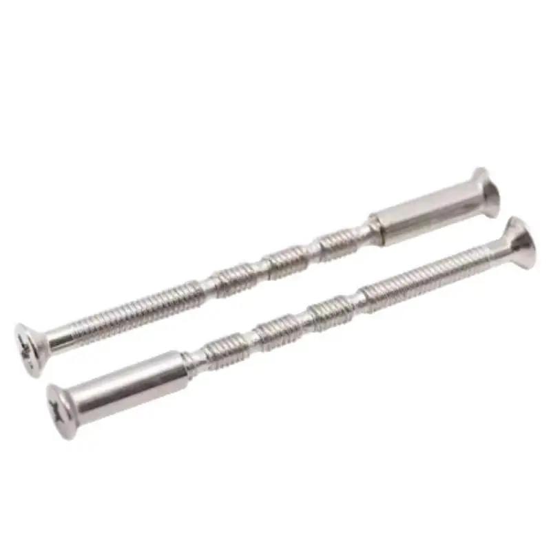 10/20/30pcs Per Pack 4mm Precision Door Handle Screws Set Bolt Through Fixings For Roses Knobs Door Lock Escutcheons