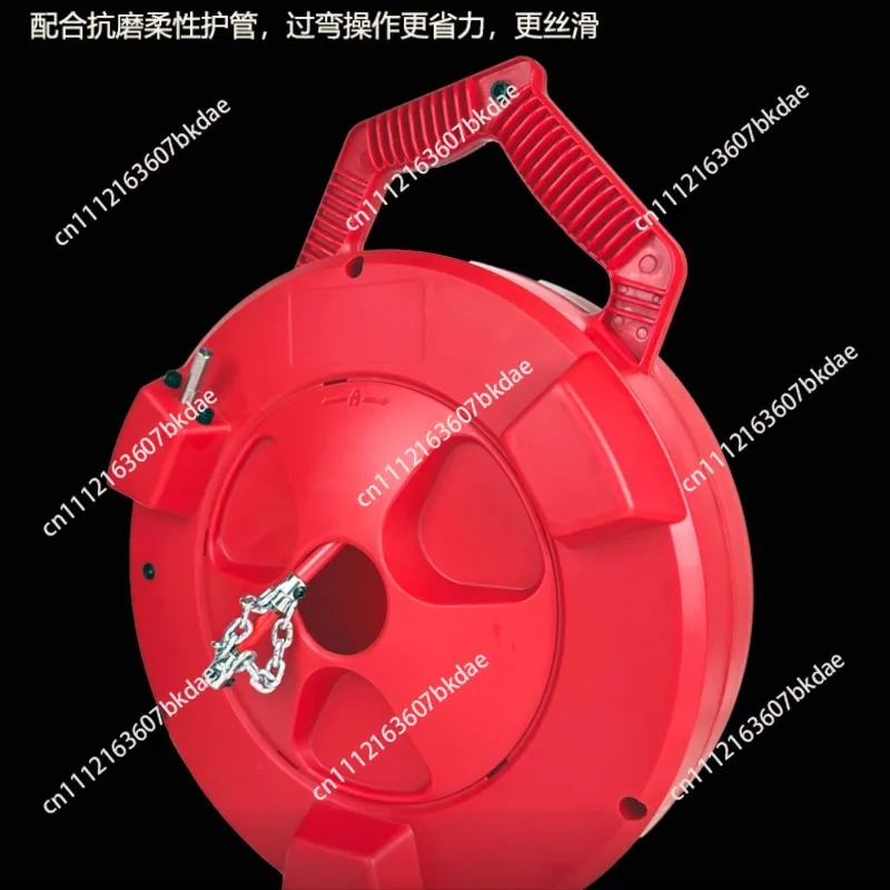 High Speed Electric Pipe Dredger Portable Flexible Shaft Sewer Blockage Drain Cleaning Machine