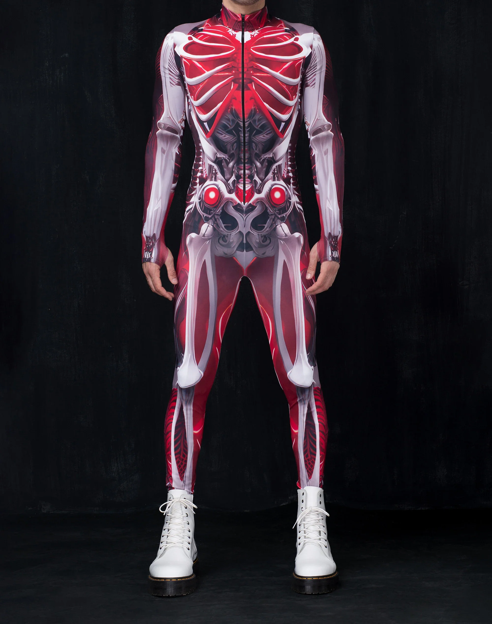 

CosplayRobot Bodysuit 3d Printing Steampunk Armor Jumpsuit Zentai Casual Cycling Clothing Party Costume Carnival Romper