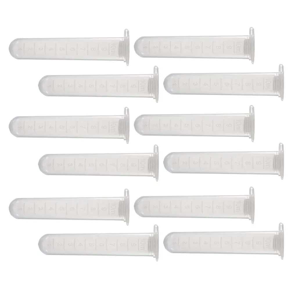 

200pcs Tubes 10Ml Plastic Laboratory Test Tube Clear Round Bottom Vials For Science Labs Sample Storage Testing With