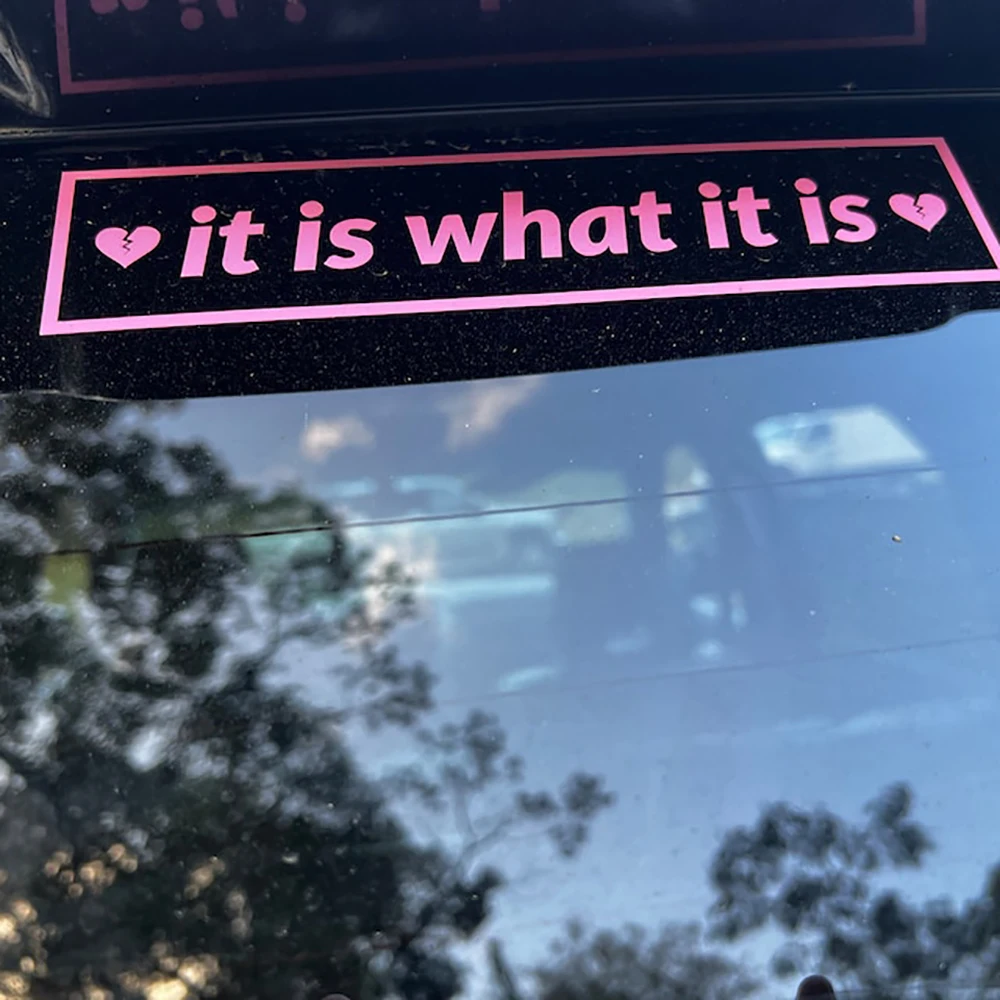 It Is What It Is SADBOYZ Vinyl Decal Car Window Sticker Jdm Aesthetic Car Styling Accessories  Broken Hearts 8