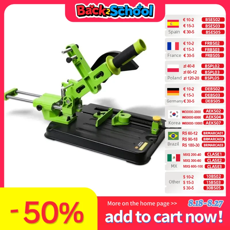 Supporto per smerigliatrice angolare universale supporto per smerigliatrice angolare strumento per la lavorazione del legno supporto per smerigliatrice supporto per smerigliatrice Dremel accessori per