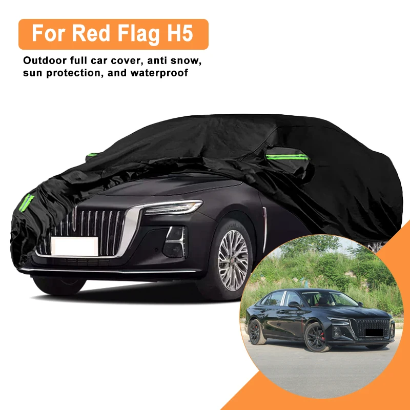 

Full Car Cover for Red Flag H5 Outdoor Use - Waterproof Snowproof Sunshade, Winter & Summer Auto Protection Accessories