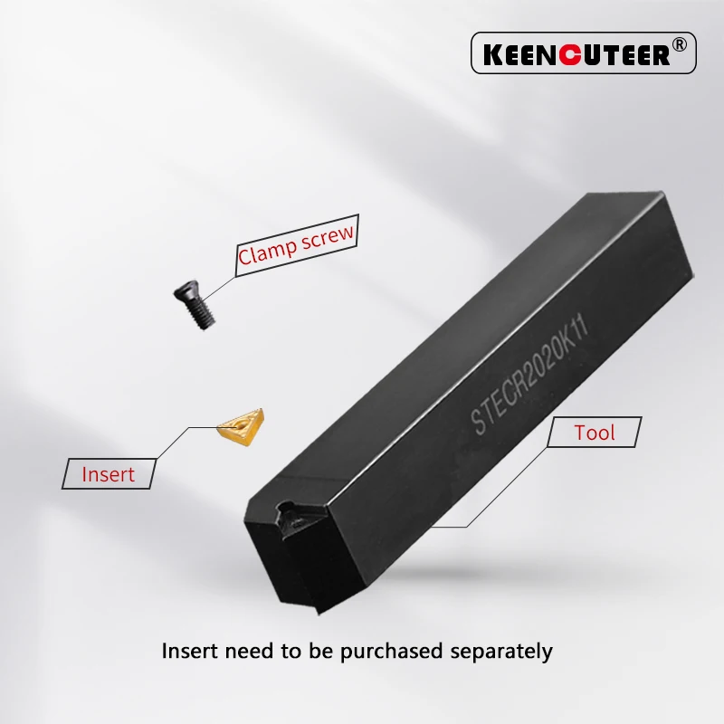 Herramienta de torneado externo STECR STECR1616 STECR2020 STECR2525, barra de torno, soporte de torneado, barra de corte CNC