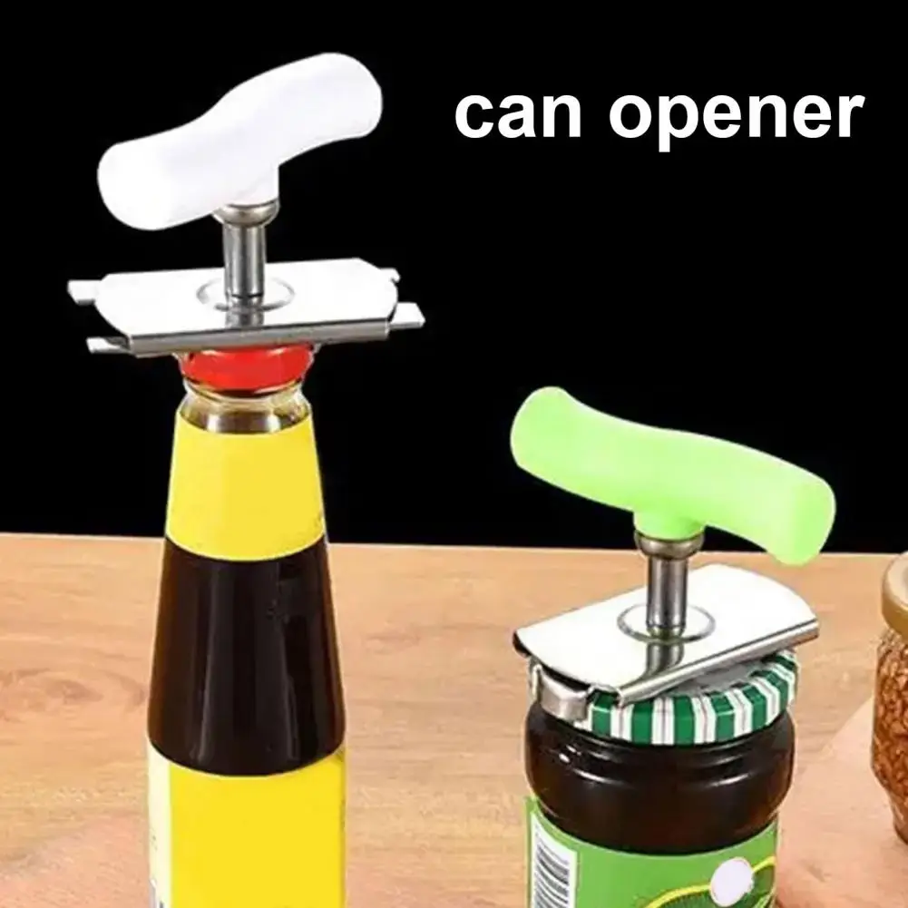 Easy Access Opener Adjustable Handle Opener for Arthritis Seniors Stainless Steel Jar Opener with Easy Grip Multifunctional