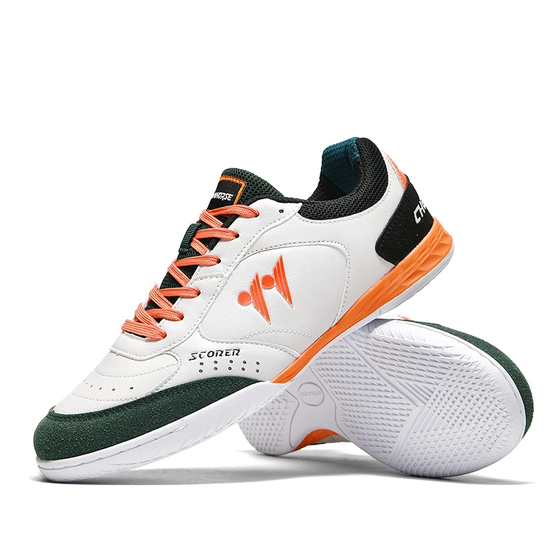 

Factory direct sales rubber crushed nails men and women training football shoes lightweight breathable and comfortable fit