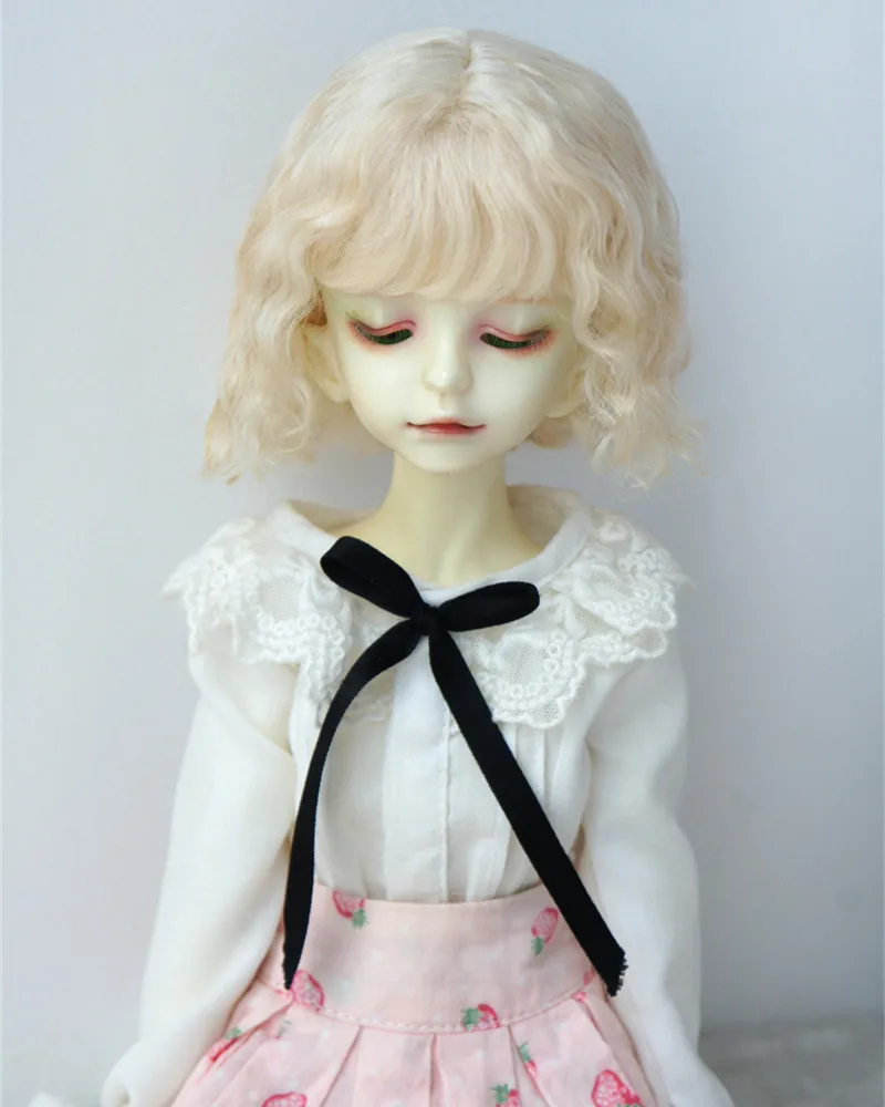 Jusuns YOSD MSD SD DOD Hair  JD693  6-7inch 7-8inch 8-9inch  1/6  1/4 1/3 Short Mini Wave Soft Mohair BJD  Wigs Doll Accessories