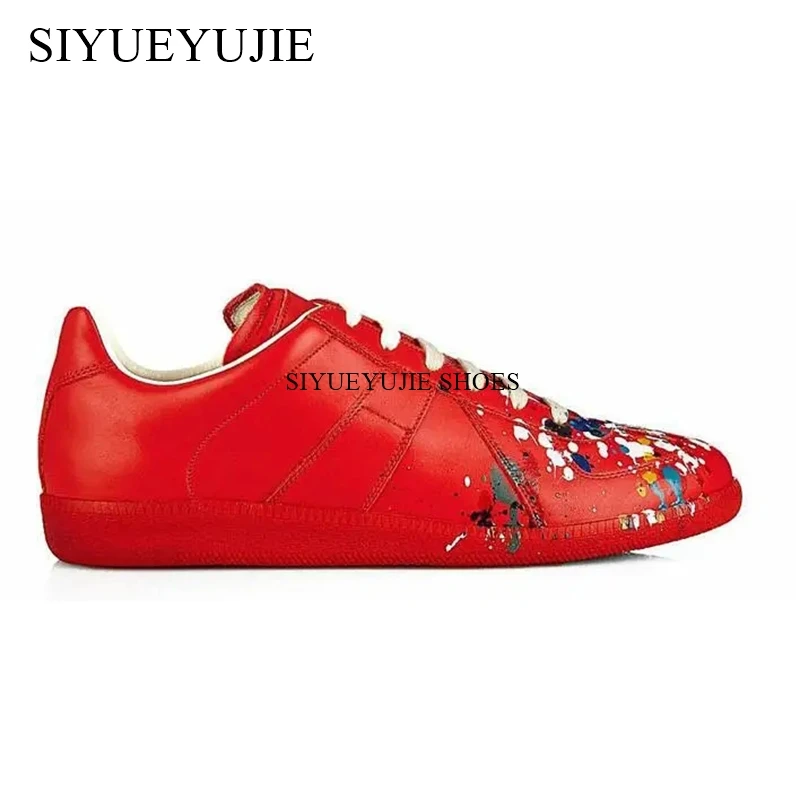 Classic Flat Shoes Women Suede Leather Patchwork Casual Shoes Woman Lace Up Round Toe Outdoors Sneakers Men Zapatillas Mujer