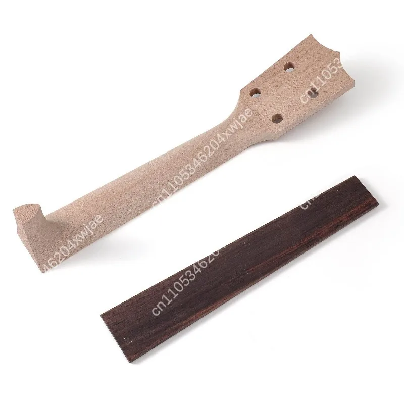 Cigar Box Ukulele Neck Kit DIY Tin Box Uke Build Parts with Strings Tuning Pegs Bridge Luthier Craft Supplies