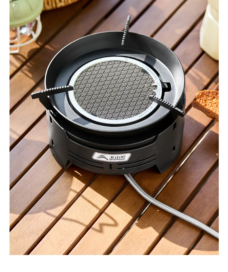 BISINNA 5800W Infrarot-Herd, tragbarer Split-Gasbrenner mit Aufbewahrungsbox, für Picknick, Wandern, winddichter Campingkocher im Freien – Detail 14