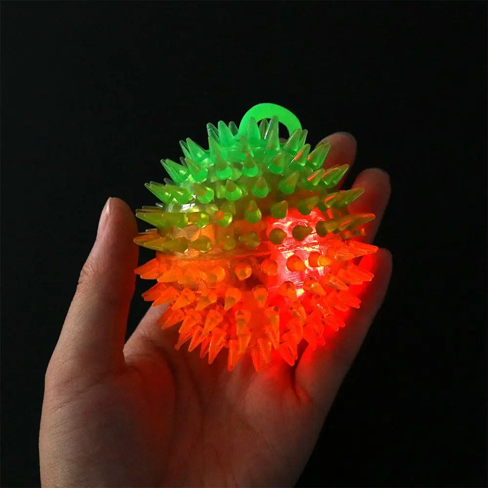 Bal Feestdecoratie Lichtgevende ballen Gloeiend haar Flitsbal Gloeiende elastische balspeelgoed Led-lichtend speelgoed Elastische gloed haarbal