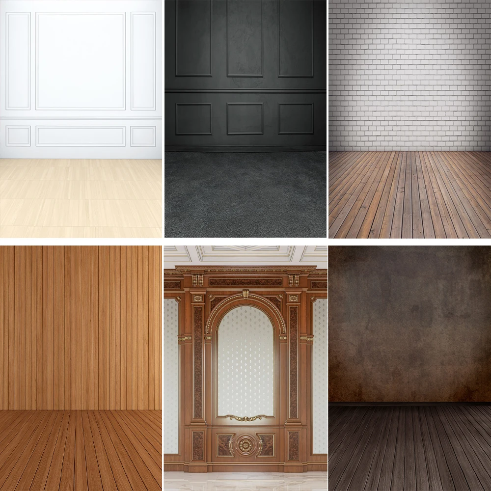 

Vintage Grunge White Wooden Wall Floor Interior Photocall Background Baby Shower Portrait Photography Backdrops For Photo Studio