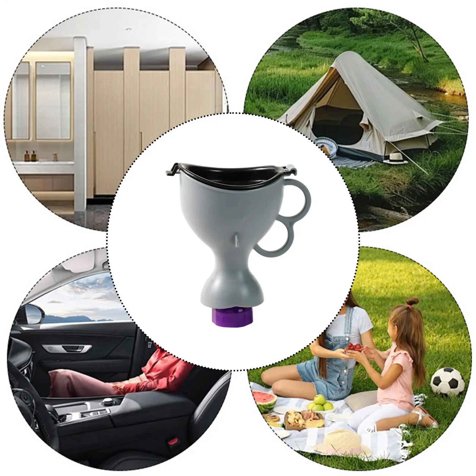 Urinarios de viaje para hombres, urinario ergonómico multifuncional, botella para orinar en la carretera, para mesita de noche, acampar al aire libre, viajes, senderismo, coche, barco y carretera