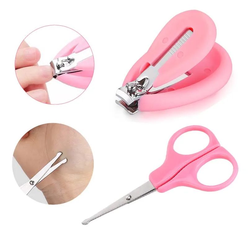 Safety Mini Nail Clippers Scissors Cutter Set Convenient Daily Baby Nail Shell Shear Manicure Tool Baby Nail Care for Newborn