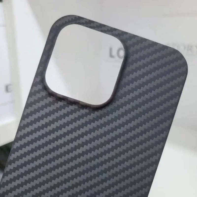 Carbon Fiber Case for iPhone  15Pro Max Shockproof Case Real Aramid Fiber Anti-fall Phone Case For iPhone 15Pro/15/15Plus