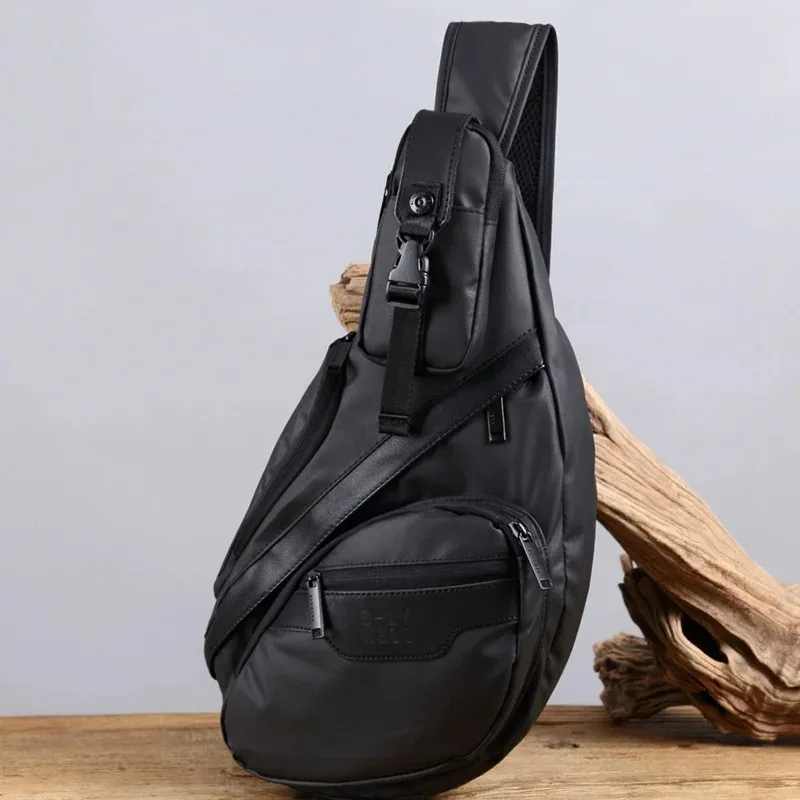 Multifunctional Crossbody Chest Bag Men's Waterproof Nylon Crossbody Backpack Rucksack High Quality Casual Shoulder Fashion Men