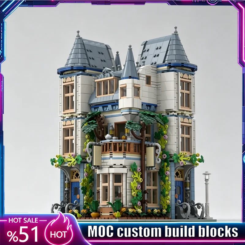 Moc Modular Building Street View Bricks - NEU 3009 Teile Eckburg Modulares MOC