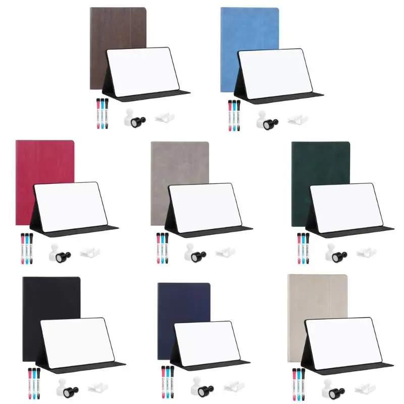 Whiteboard with Folding Stand Small Notebook Board Double-Sided Writing Board for Student Teacher Office Dropship