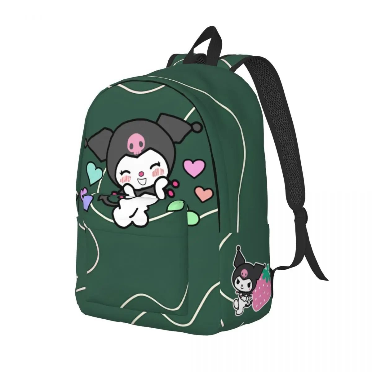 Classic Impressive Rucksack Hiking Sturdy Shoulder Kuromi Children Schoolbag Birthday