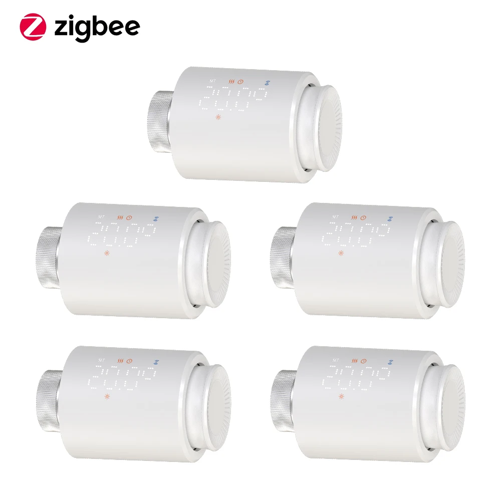 Slimme Wifi/Zigbee Trv Thermostaat Tuya Radiator Thermostatische Klep Programmeerbare Controller Actuator Alexa Google Voice Control