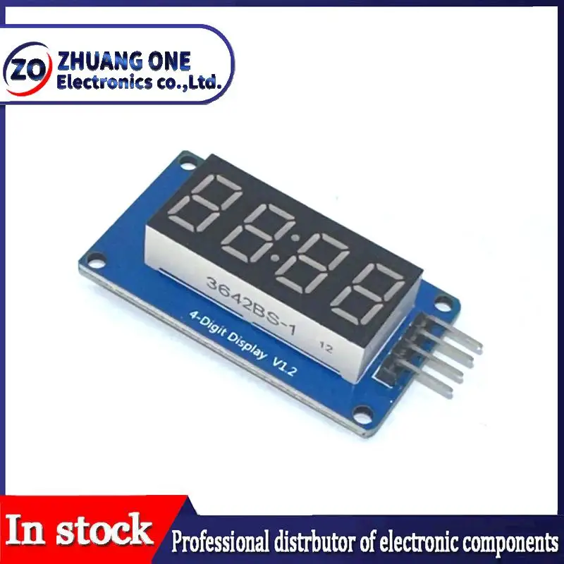 TM1637 LED Display Module For Arduino 7 Segment 4 Bits 0.36 Inch Clock RED Anode Digital Tube Four Serial Driver Board Pack