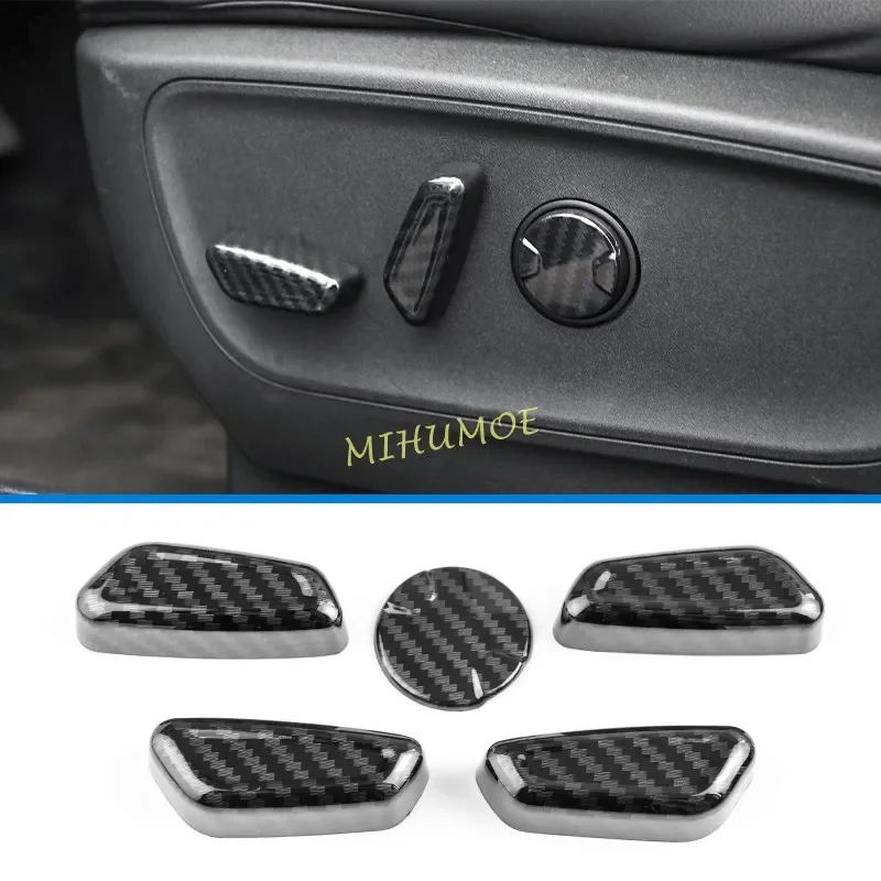 

Внутренняя крышка переключателя регулировки сиденья из углеродного волокна для Ford Escape Kuga 2020 2021 2022 2023 2024 2025 аксессуары