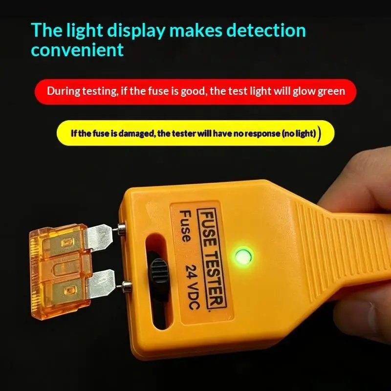Fuse Tester DC 24V Automotive Tester Blade Puller Multi-Functional Car Checker Puller Removal Tool For Mini/Standard Blade
