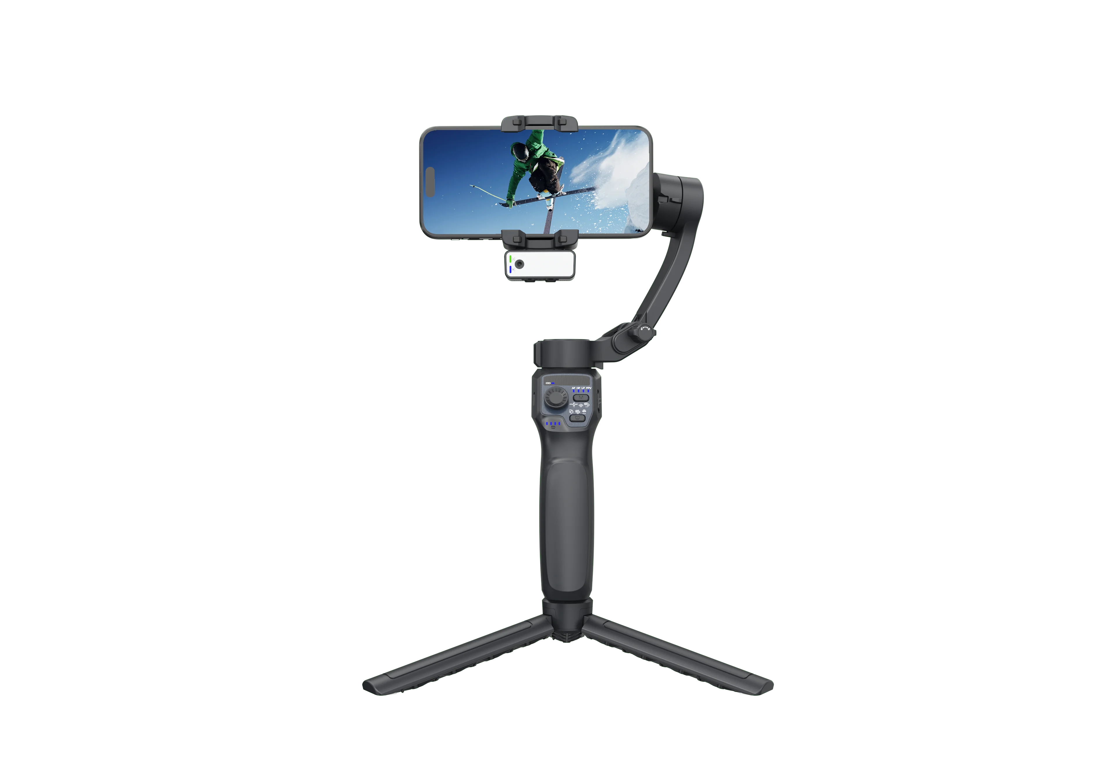 F11 Handheld Gimbal Stabilizer with AI Face Tracking & Tripod for Smartphones 360 Degrees Smart Selfie