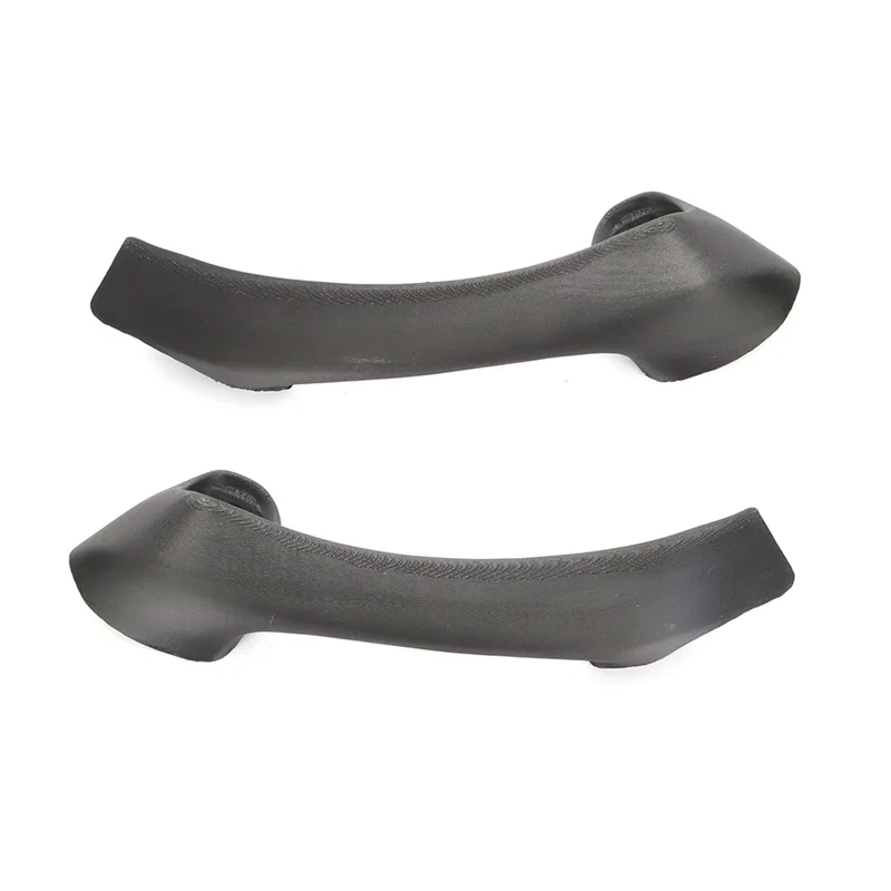 Plastic Interior Inner Door Pull Handle PAIR Black Left / Right